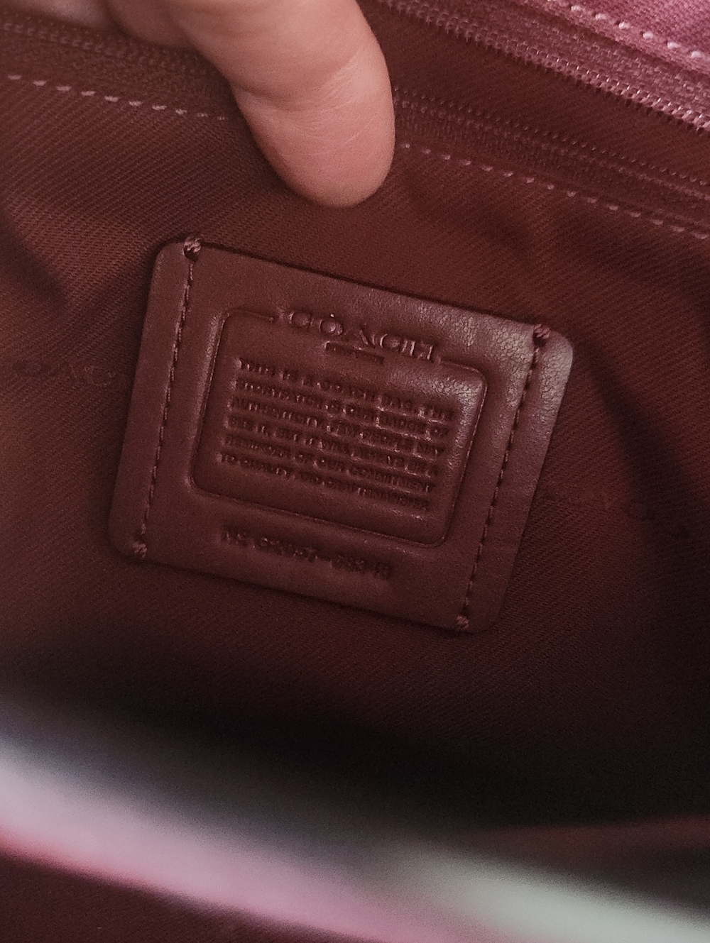Coach Cassie Oxblood Leather Crossbody Bag with Gold Hardware - Picture 5 of 5